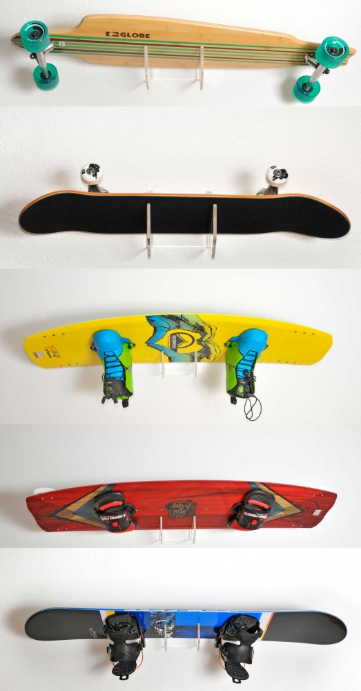 SUPPORT MURAL DE rangement pour planche à roulettes, support de planche à EUR 22,43 - FR